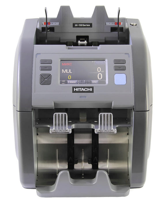 HITACHI IH-110F Currency Sorter – 4.3” Full Color LCD Touch Screen, Multi-Currency Mode, 40+ Currencies Capacity HITACHI IH-110F Currency Sorter – 4.3” Full Color LCD Touch Screen, Multi-Currency Mode, 40+ Currencies Capacity
